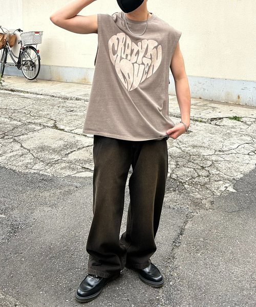 「Confirm」 ノースリーブトップス M グレー系その他 メンズ_画像7