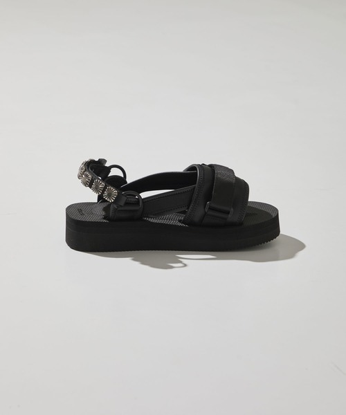 「TOGA PULLA」 フラットサンダル 25 ブラック レディース_画像6