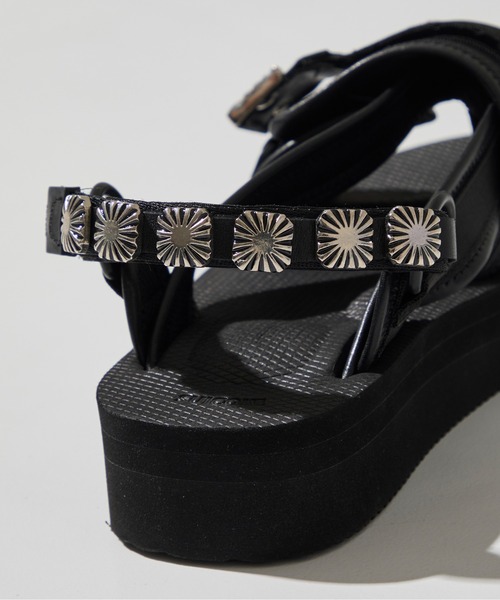「TOGA PULLA」 フラットサンダル 25 ブラック レディース_画像9