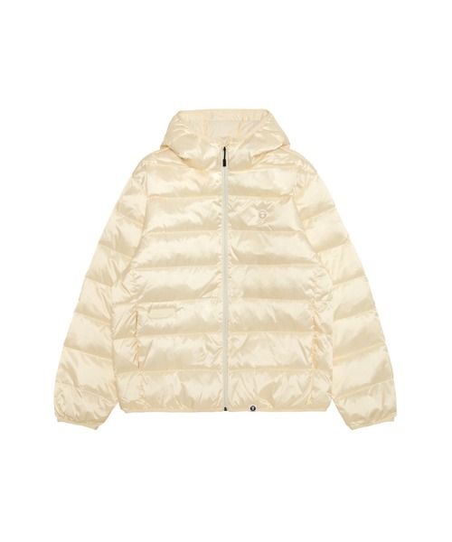 アベイシングエイプ ダウン ジャケット チェック ヌプシ バッグロゴ 美品 希少 セール】BAPE JEWELS DOWN JACKET（ダウンジャケット/コート