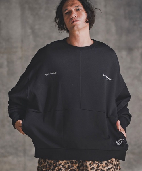 トレーナー スウェット msw1765-Point Graphic Sweat shirt スウェットプルオーバー(192-058-gla-cf)