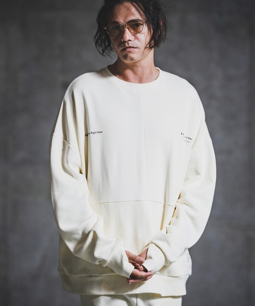 トレーナー スウェット msw1765-Point Graphic Sweat shirt スウェットプルオーバー(192-058-gla-cf)