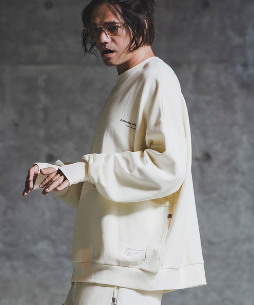 トレーナー スウェット msw1765-Point Graphic Sweat shirt スウェットプルオーバー(192-058-gla-cf)