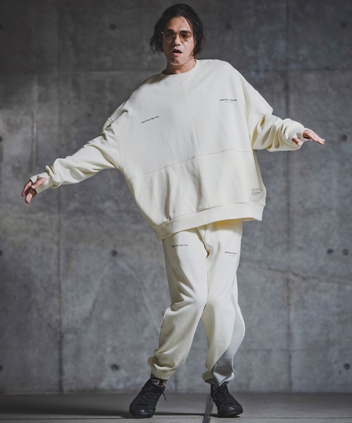 トレーナー スウェット msw1765-Point Graphic Sweat shirt スウェットプルオーバー(192-058-gla-cf)