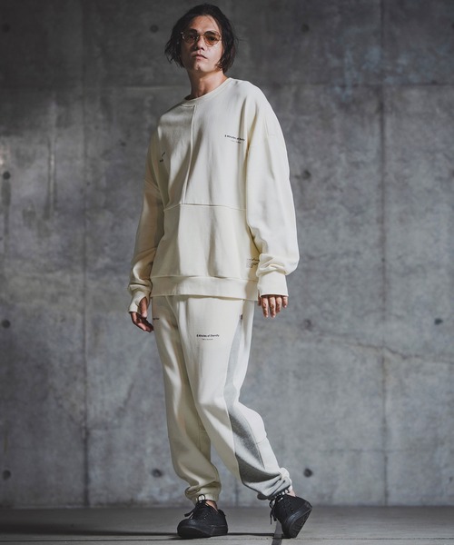 トレーナー スウェット msw1765-Point Graphic Sweat shirt スウェットプルオーバー(192-058-gla-cf)