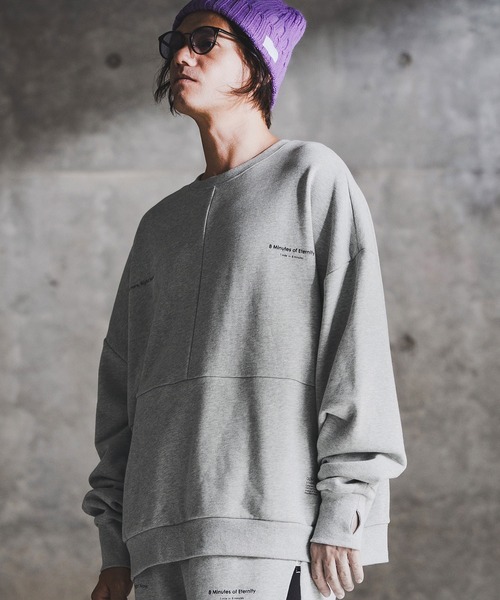 トレーナー スウェット msw1765-Point Graphic Sweat shirt スウェットプルオーバー(192-058-gla-cf)