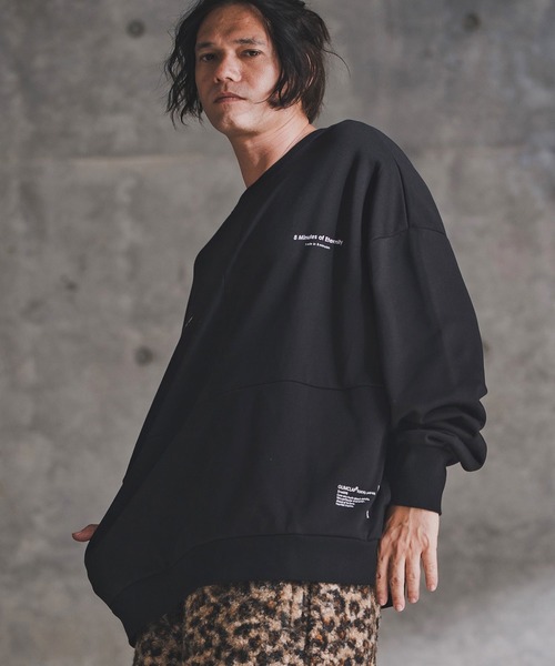 トレーナー スウェット msw1765-Point Graphic Sweat shirt スウェットプルオーバー(192-058-gla-cf)
