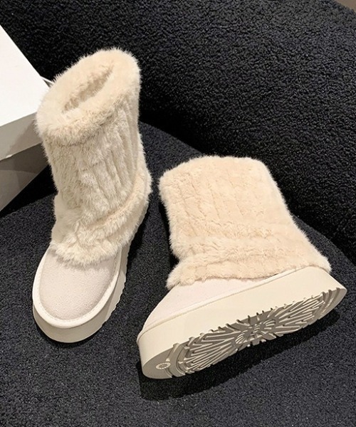 ムーンブーツホワイトファー ムートンブーツ25センチ ムーンブーツホワイトファー ムートンブーツ25センチ 楽天市場】moon