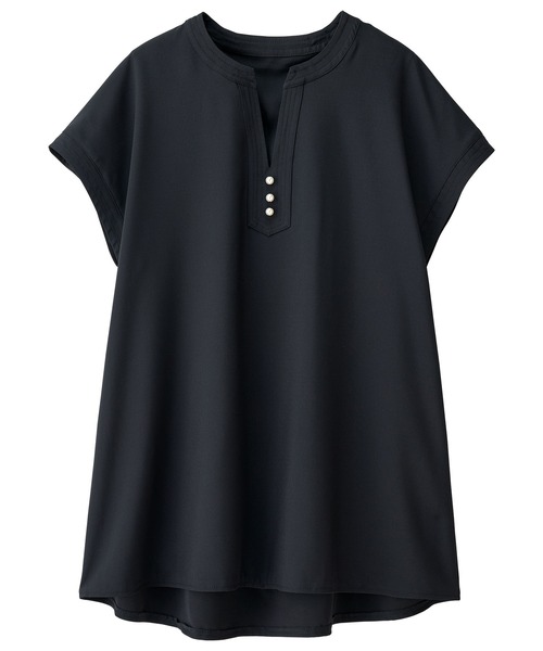 「RANAN」 半袖ブラウス L ブラック レディース_画像5