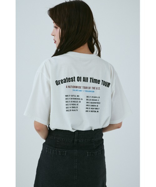 「MIEL CRISHUNANT」 半袖Tシャツ FREE チャコールグレー レディース_画像8