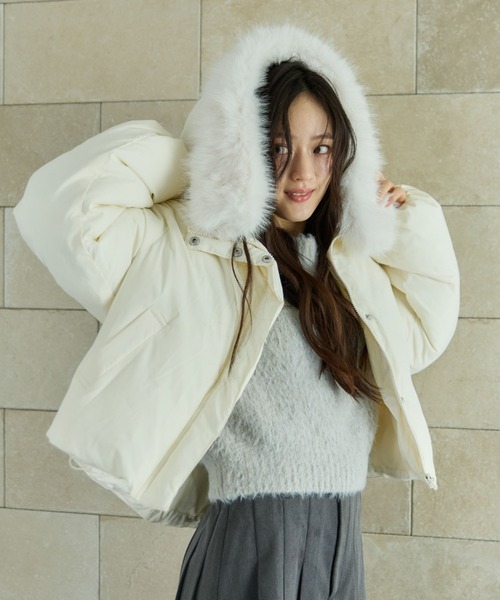 archives（アルシーヴ） ブルゾン アウター 2wayファーフード