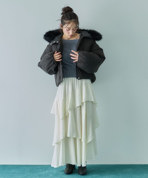 LONDONFOG ファー中綿ジャケット　aria ファーブルゾン　2点おまとめ SHAGGIE（シャギー） ブルゾン アウター 「ViVi掲載」ファーブルゾン