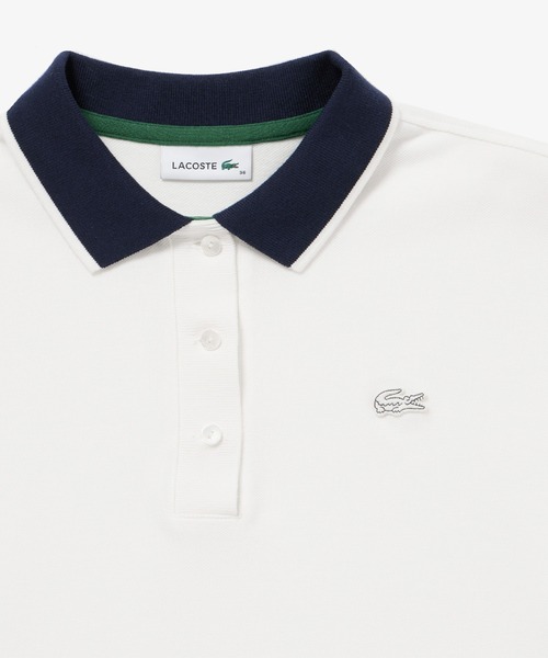 「LACOSTE」 半袖ポロシャツ 34 ホワイト レディースの画像