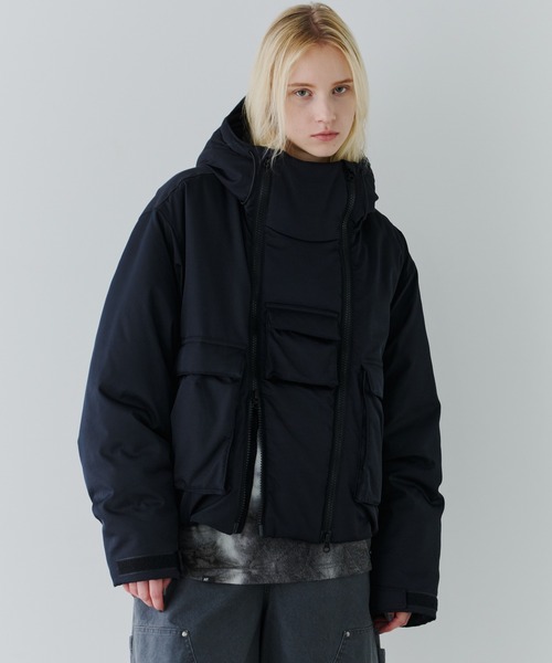 AIVER（アイバー） ブルゾン アウター イリディセントパファーブルゾン