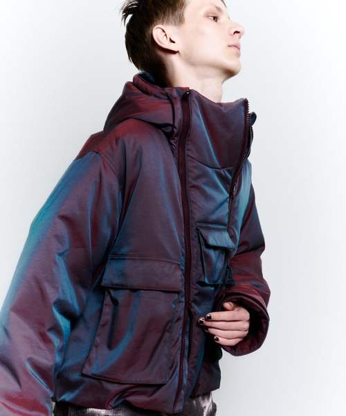 AIVER（アイバー） ブルゾン アウター イリディセントパファーブルゾン