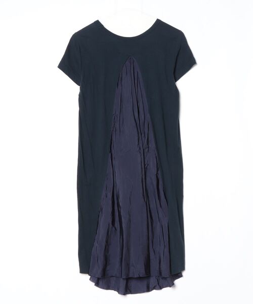 sacai ワンピース　サイズ2 sacai（サカイ） 半袖ワンピース 2 ネイビー レディース : ZOZOTOWN