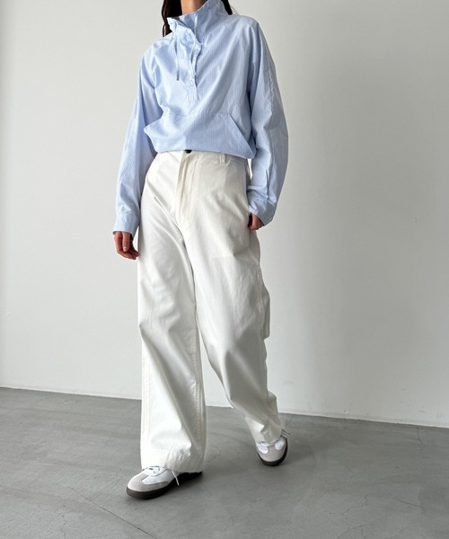 「CANAL JEAN」 「elmar」長袖ブラウス ONE SIZE アイボリー レディース_画像4