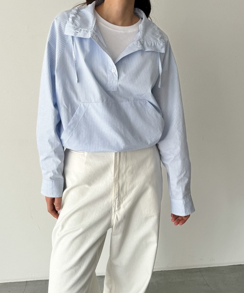 「CANAL JEAN」 「elmar」長袖ブラウス ONE SIZE アイボリー レディース_画像5