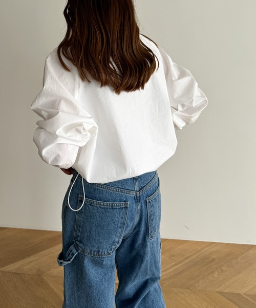 「CANAL JEAN」 「elmar」長袖ブラウス ONE SIZE アイボリー レディース_画像9