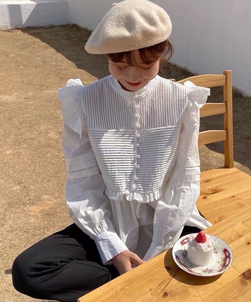 「meJane」 長袖ブラウス FREE ホワイト レディース_画像5