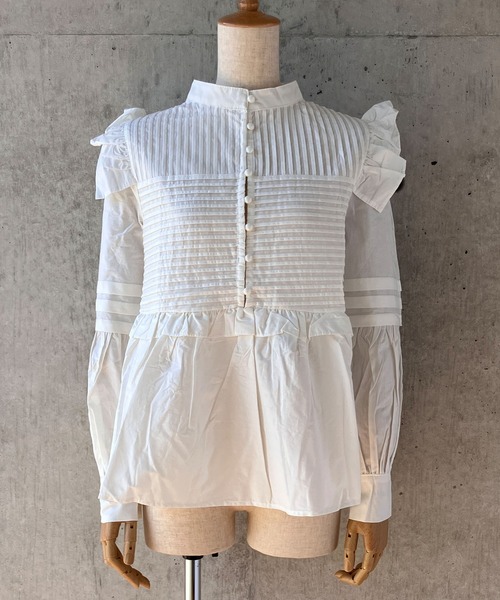 「meJane」 長袖ブラウス FREE ホワイト レディース_画像7