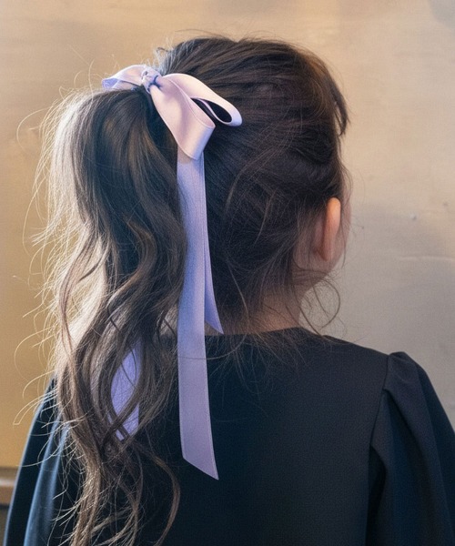 Rora（ローラ） ヘアゴム 入学式 卒園式 レア ロングリボン ヘアゴム