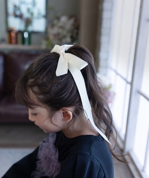 Rora（ローラ） ヘアゴム 入学式 卒園式 レア ロングリボン ヘアゴム