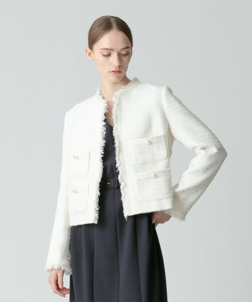 allureville（アルアバイル） ツイードジャケット 1 ネイビー