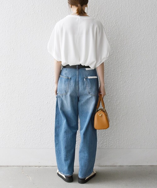 「SHIPS any」 半袖カットソー ONE SIZE ブラウン レディース_画像3