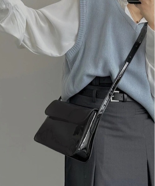 「BARELY BLUE」 ショルダーバッグ FREE ボルドー レディース_画像4