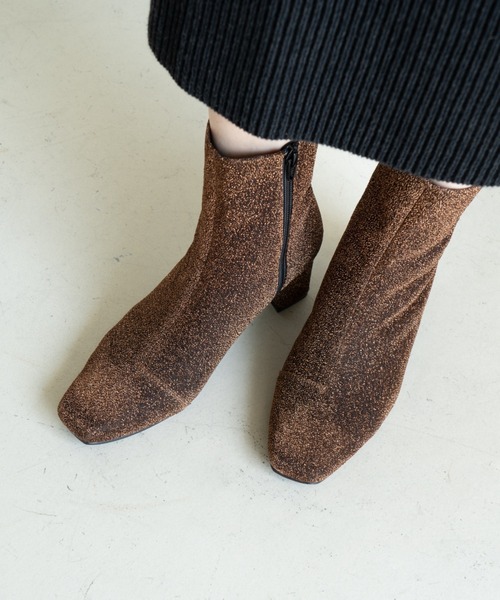 「Launa lea」 ショートブーツ M ブラックミックス レディース_画像3