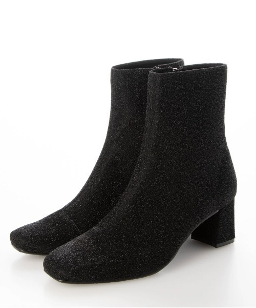 「Launa lea」 ショートブーツ M ブラックミックス レディース_画像8