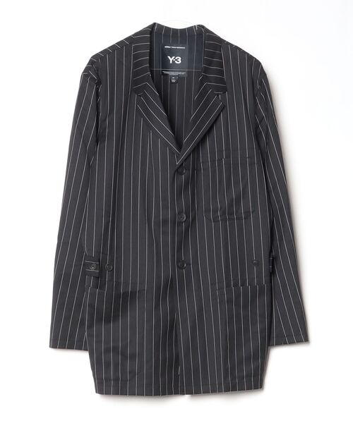 Y-3 ジャケット テーラードジャケット PINSTRIPE REFINED WOOL CHORE