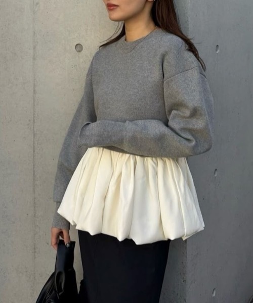 STYLEMIXER（スタイルミキサー） ニット セーター ヘムバルーンニット