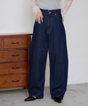 ワイドパンツ ジーンズ デニム デニムパンツ ...の詳細画像3