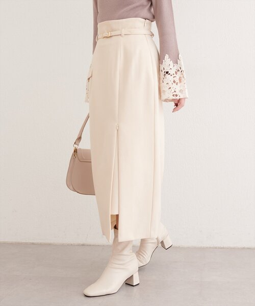 natural couture ベルト付きナロースカート natural couture スカート ベルト付きナロースカート : ZOZOTOWN Yahoo
