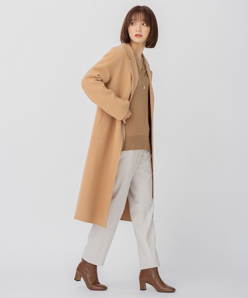 23区（ニジュウサンク） チェスターコート 36 ブラウン レディース