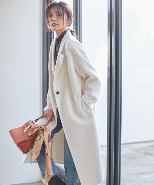 23区（ニジュウサンク） チェスターコート 36 ブラウン レディース