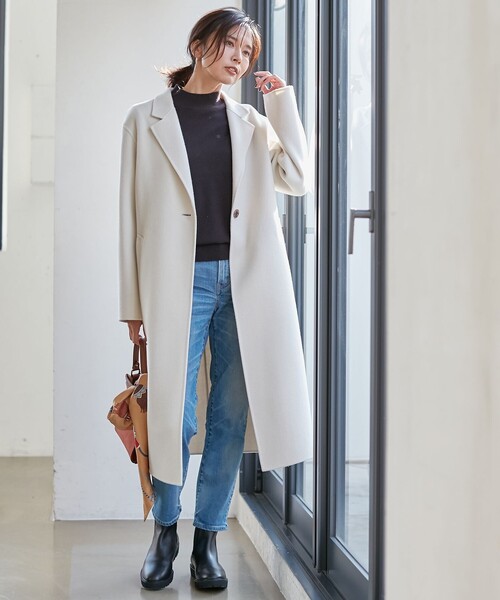 23区（ニジュウサンク） チェスターコート 36 ブラウン レディース