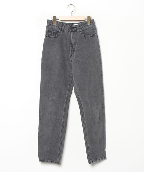 ニコアンド新品タグ付き　ラインデニムパンツ niko and…（ニコアンド） デニムパンツ M ブラック レディース