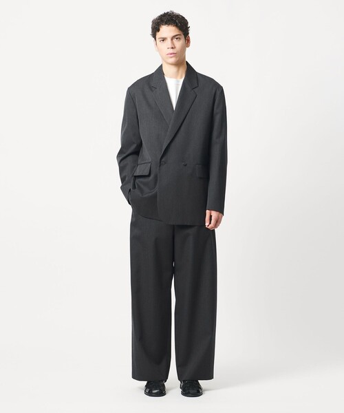 ジャケット テーラードジャケット 「LOEFF」ギャバジン ボックス ジャケット MENS メンズの画像