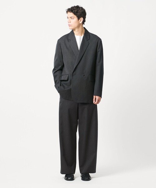 ジャケット テーラードジャケット 「LOEFF」ギャバジン ボックス ジャケット MENS メンズの画像