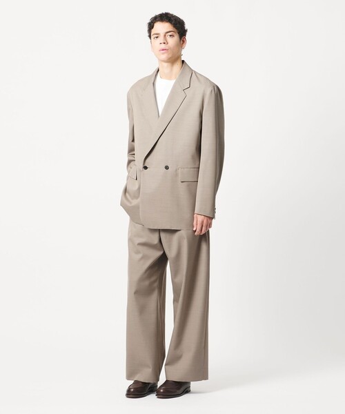 ジャケット テーラードジャケット 「LOEFF」ギャバジン ボックス ジャケット MENS メンズの画像