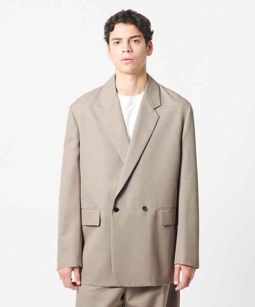 ジャケット テーラードジャケット 「LOEFF」ギャバジン ボックス ジャケット MENS メンズの画像