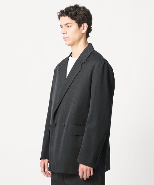 ジャケット テーラードジャケット 「LOEFF」ギャバジン ボックス ジャケット MENS メンズの画像