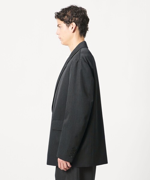 ジャケット テーラードジャケット 「LOEFF」ギャバジン ボックス ジャケット MENS メンズの画像