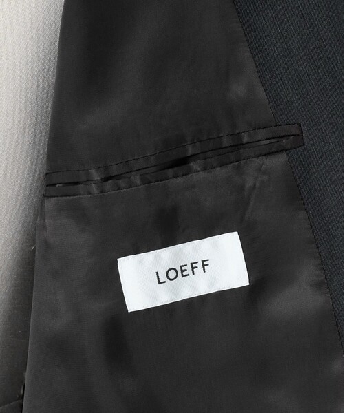 ジャケット テーラードジャケット 「LOEFF」ギャバジン ボックス ジャケット MENS メンズの画像