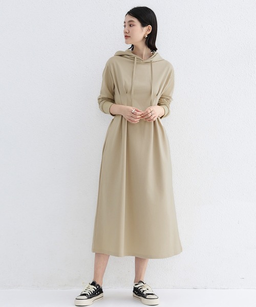 「Cinderella」 長袖ワンピース MEDIUM ベージュ レディース_画像5