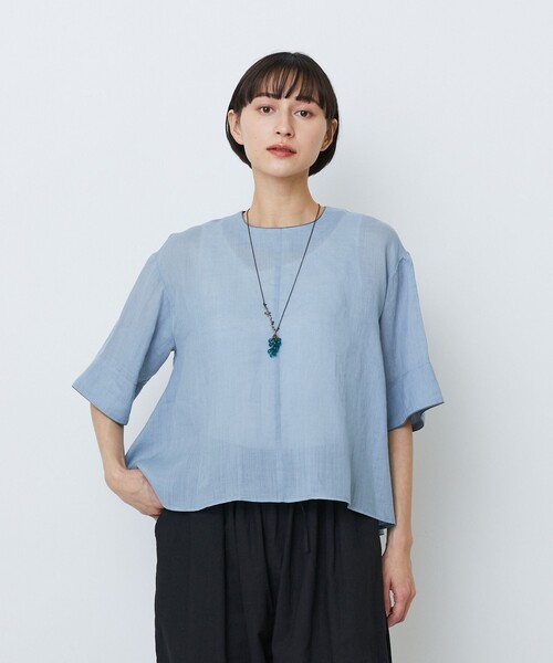 LOISIR ブラウス シャツ ラミーフィッシュテールブラウス レディース 