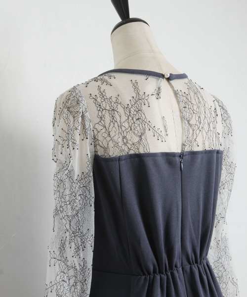 「tocco closet」 7分袖ワンピース M ブラック レディース_画像5